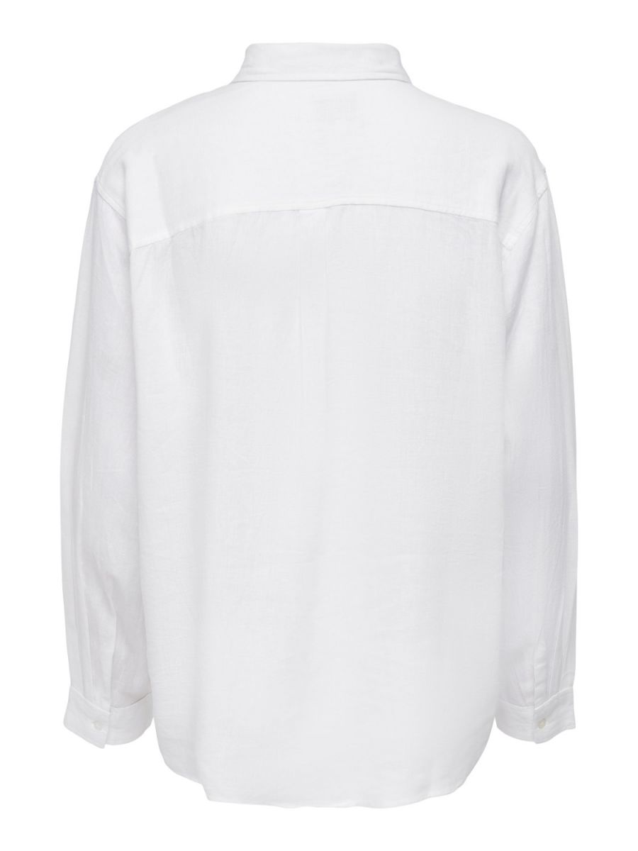 CAMICIE Donna ONLY 15259585 TOKYO LINEN SHIRT BRIGHT WHITE