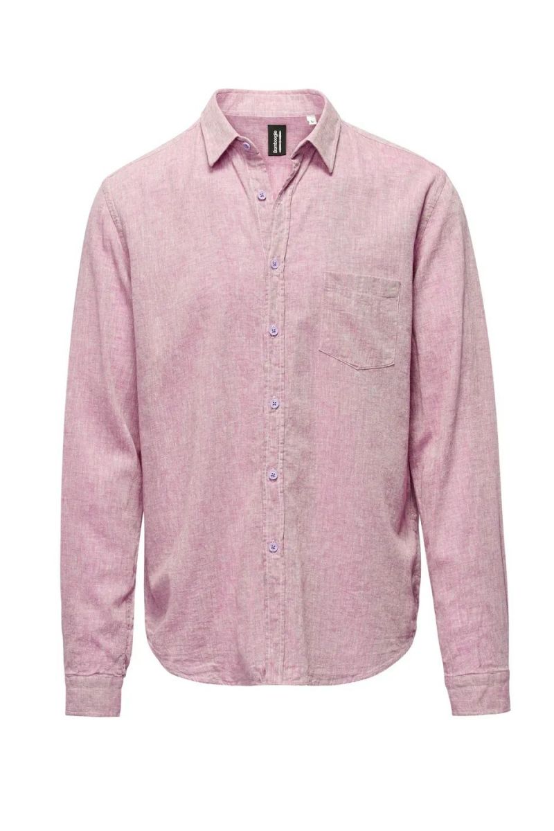 CAMICIE Uomo BOMBOOGIE SM7880 T LITP 46 PINK