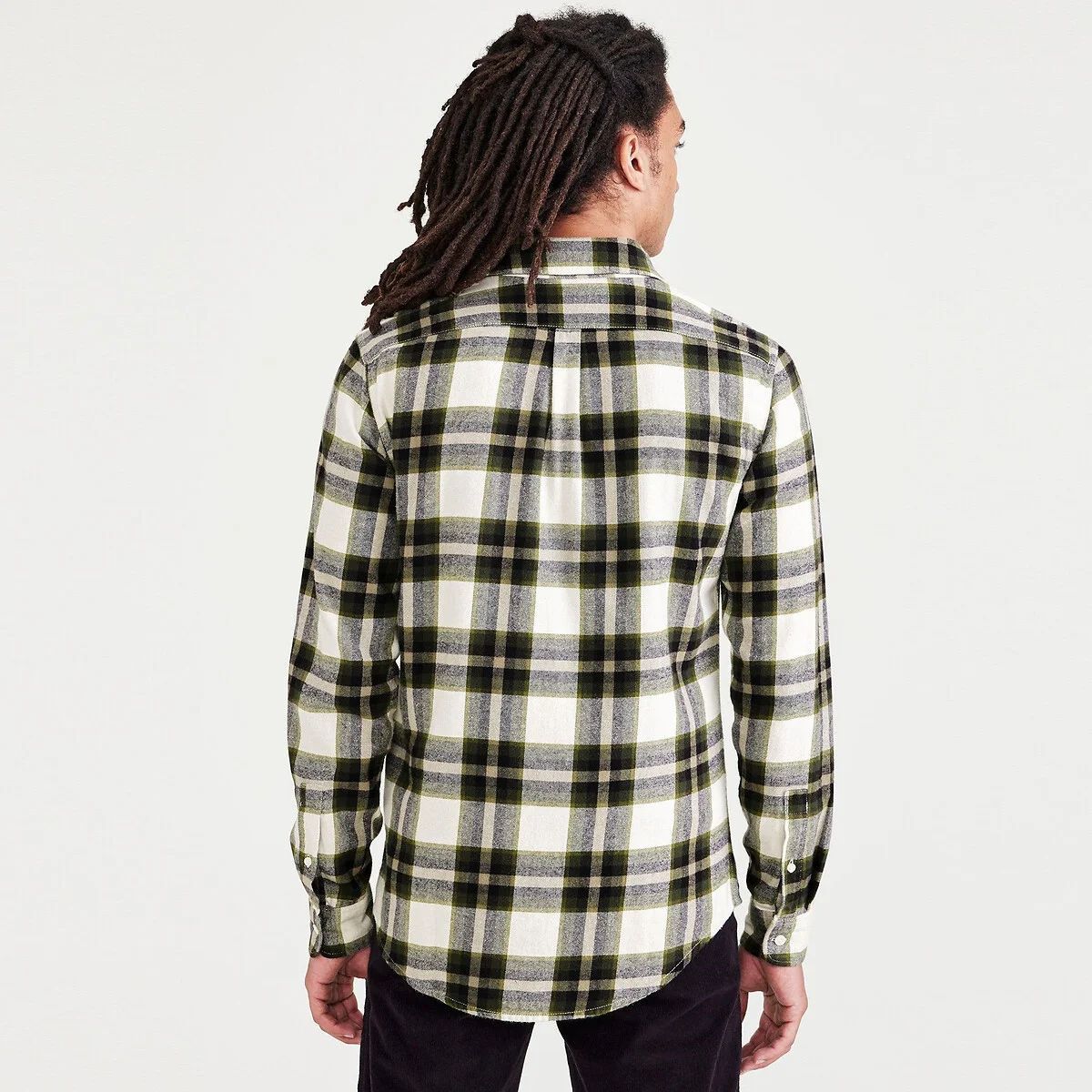 CAMICIE Uomo DOCKERS A1114 0112 - SLIM ORIGINAL FUSION FLANNEL EGRET