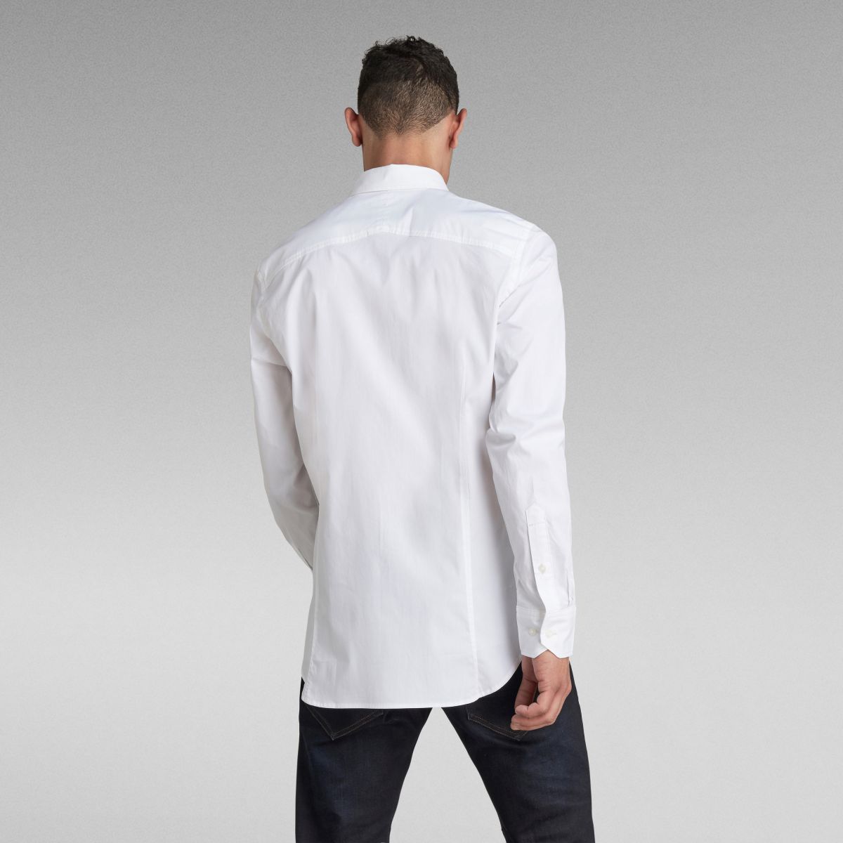 CAMICIE Uomo G-STAR D17026-C271 SLIM SHIRT 110 WHITE
