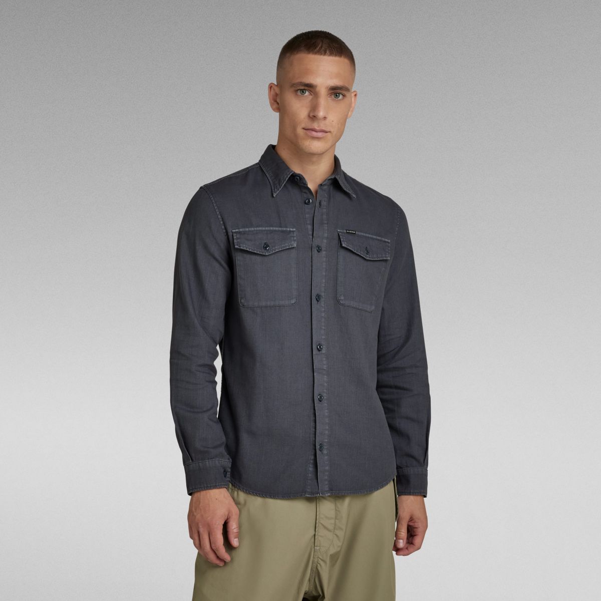CAMICIE Uomo G-STAR D20165 7647 MARINE SHIRT D147 FANTEM BLUE