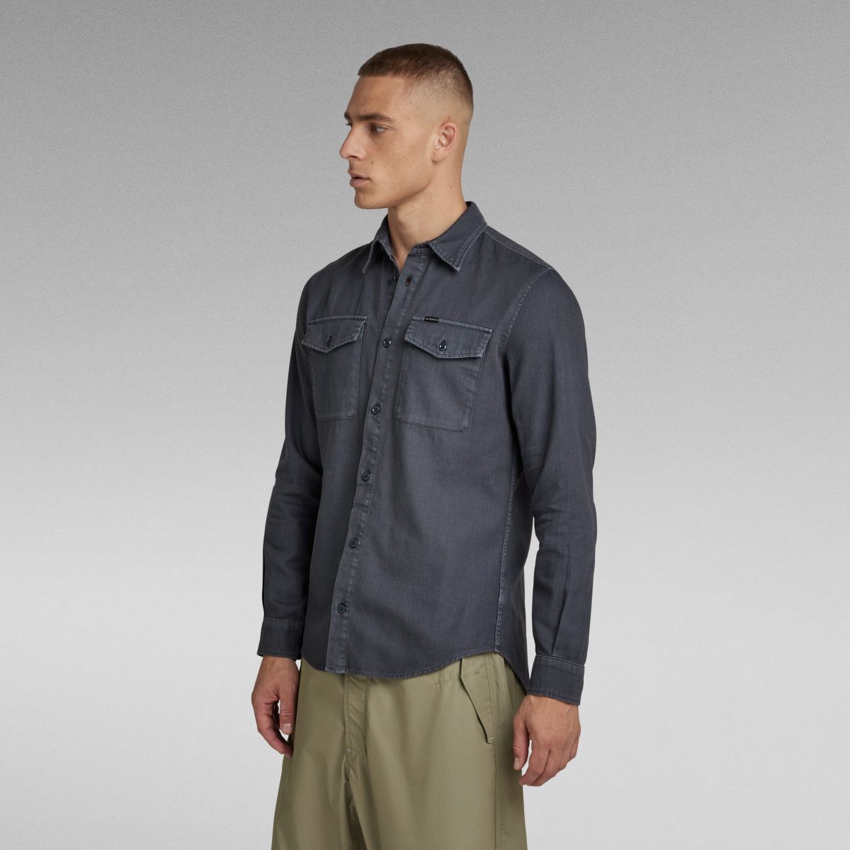 CAMICIE Uomo G-STAR D20165 7647 MARINE SHIRT D147 FANTEM BLUE