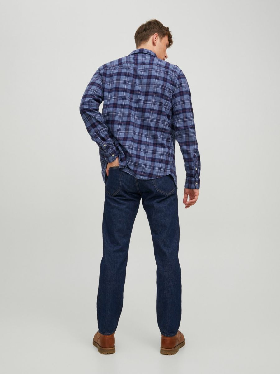 CAMICIE Uomo JACK&JONES 12213402 SHERIDAN VINTAGE INDIGO