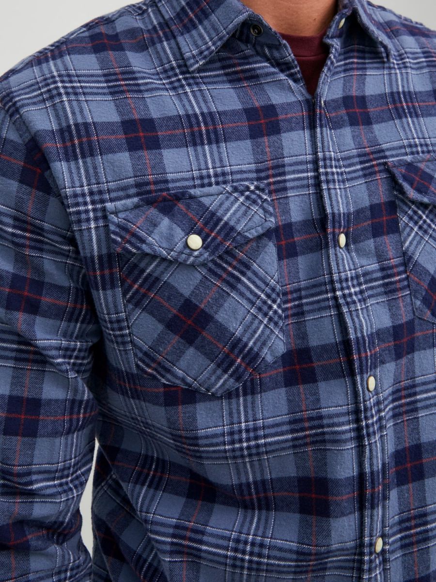 CAMICIE Uomo JACK&JONES 12213402 SHERIDAN VINTAGE INDIGO