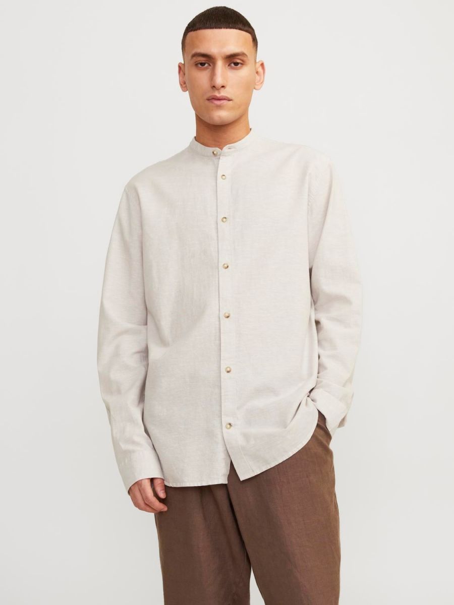 CAMICIE Uomo JACK&JONES 12248385 SUMMER BAND CROCKERY