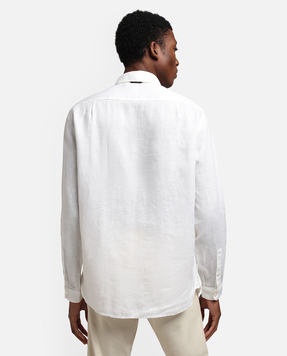 CAMICIE Uomo NAPAPIJRI G-CRETON NP0A4G2Z 002 BRIGHT WHITE