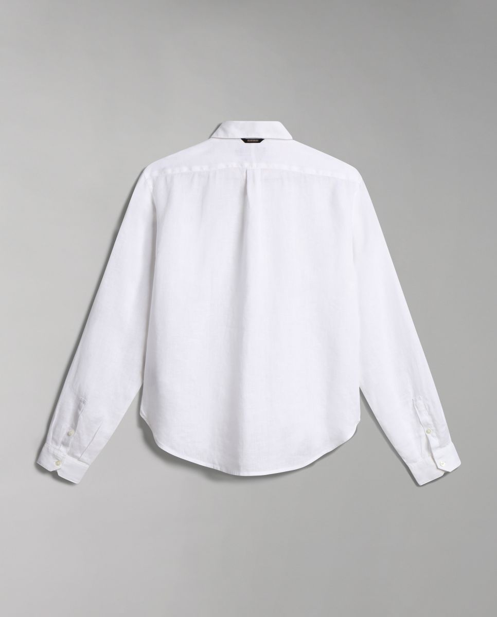 CAMICIE Uomo NAPAPIJRI G-CRETON NP0A4H1C 002 BRIGHT WHITE