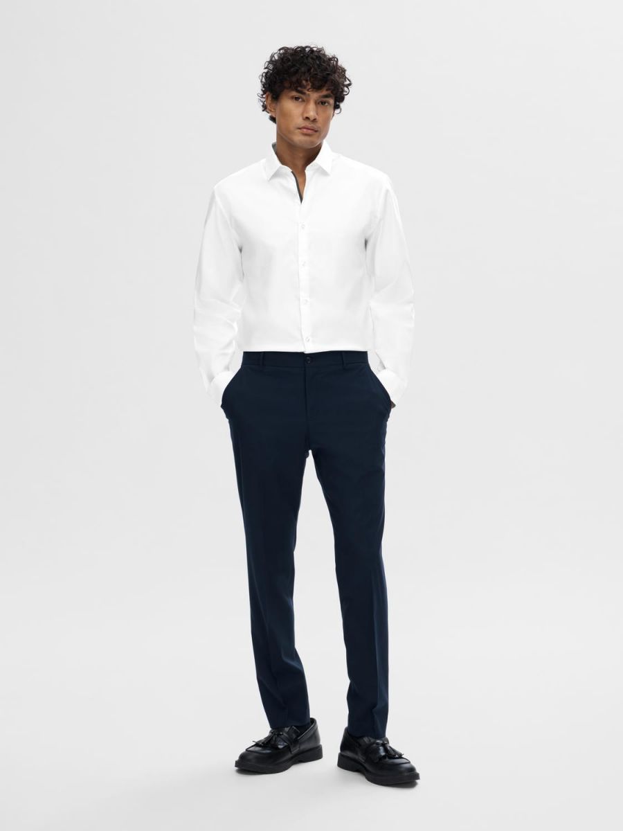 CAMICIE Uomo SELECTED 16058640 NEW MARK BRIGHT WHITE