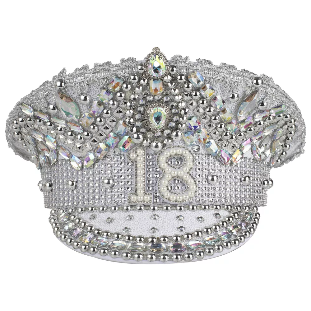Cappellino Argento Lucido 18° compleanno