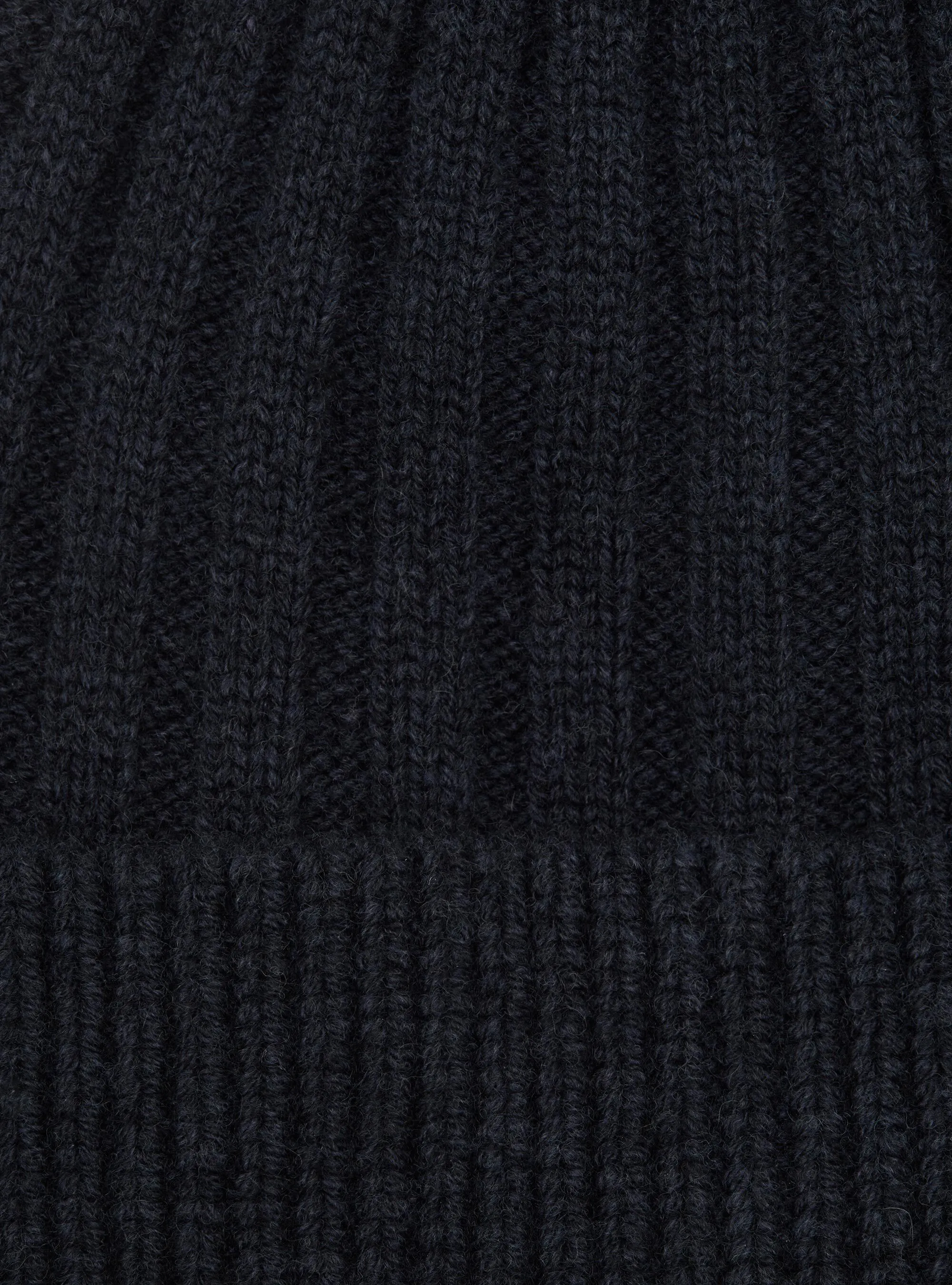 Cappello a costa inglese in misto cashmere