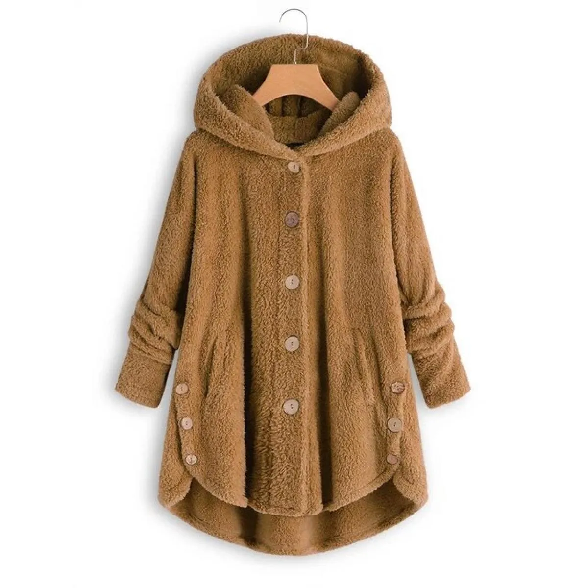 Cappotto con cappuccio per abbigliamento donna 2023 Autunno Inverno Cappotto donna Solido Moda Tuta sportiva nera Elegante femmi