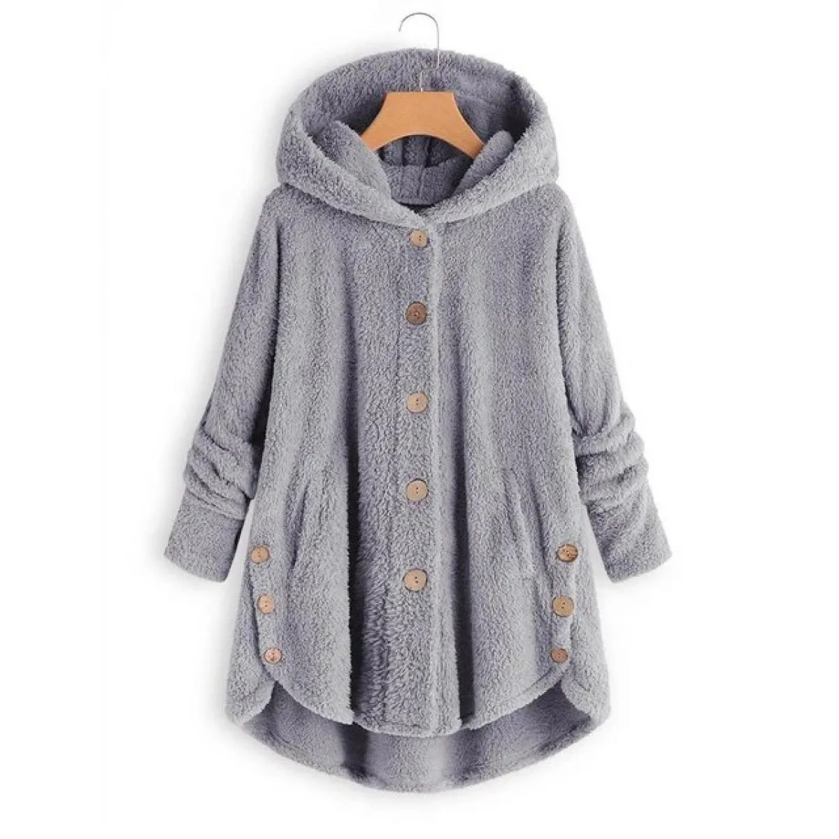 Cappotto con cappuccio per abbigliamento donna 2023 Autunno Inverno Cappotto donna Solido Moda Tuta sportiva nera Elegante femmi