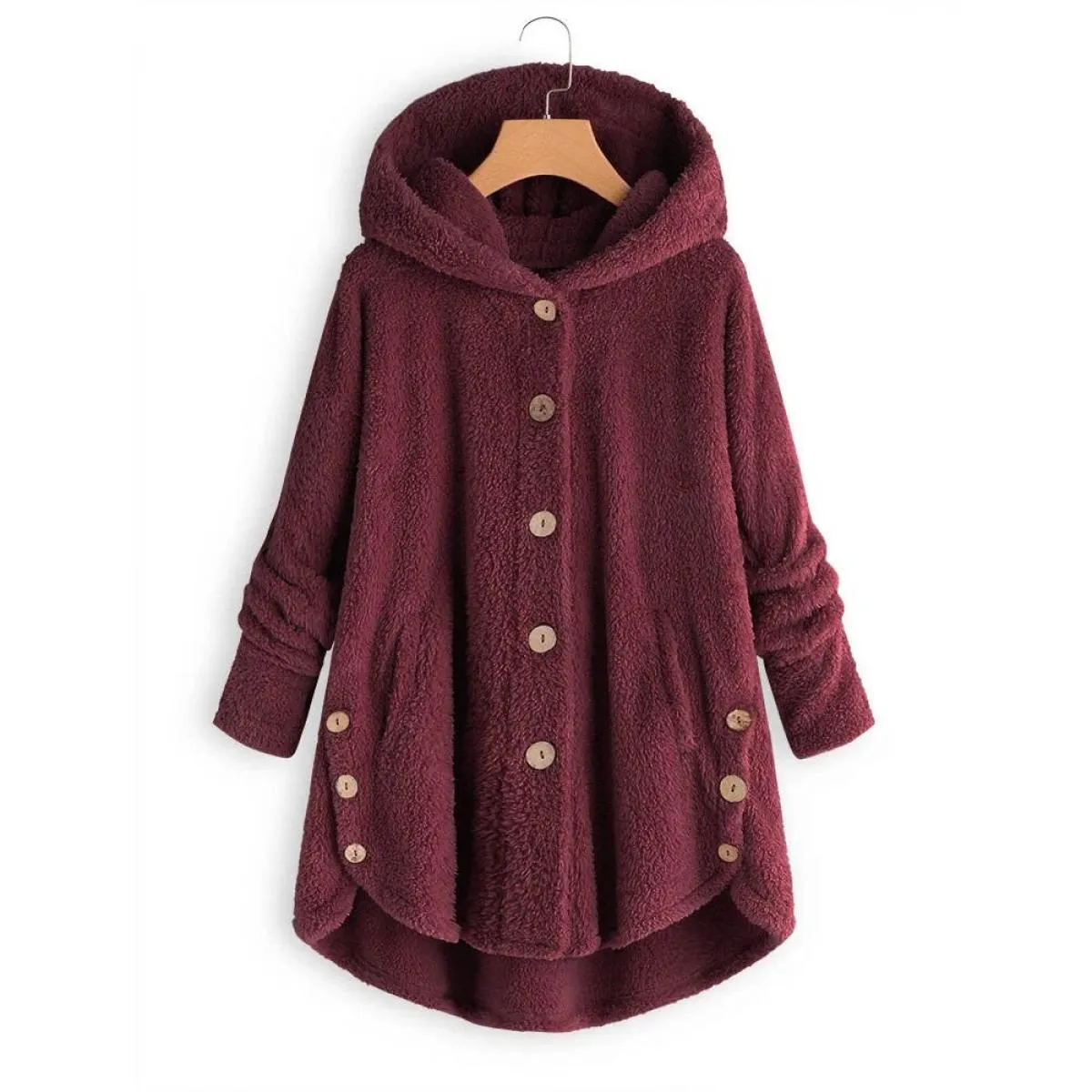 Cappotto con cappuccio per abbigliamento donna 2023 Autunno Inverno Cappotto donna Solido Moda Tuta sportiva nera Elegante femmi