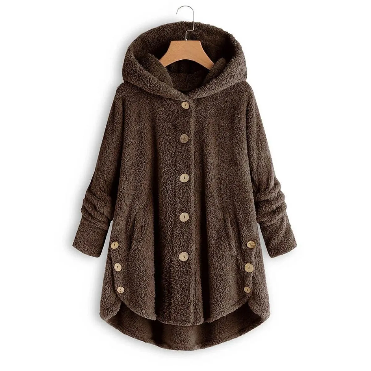 Cappotto con cappuccio per abbigliamento donna 2023 Autunno Inverno Cappotto donna Solido Moda Tuta sportiva nera Elegante femmi
