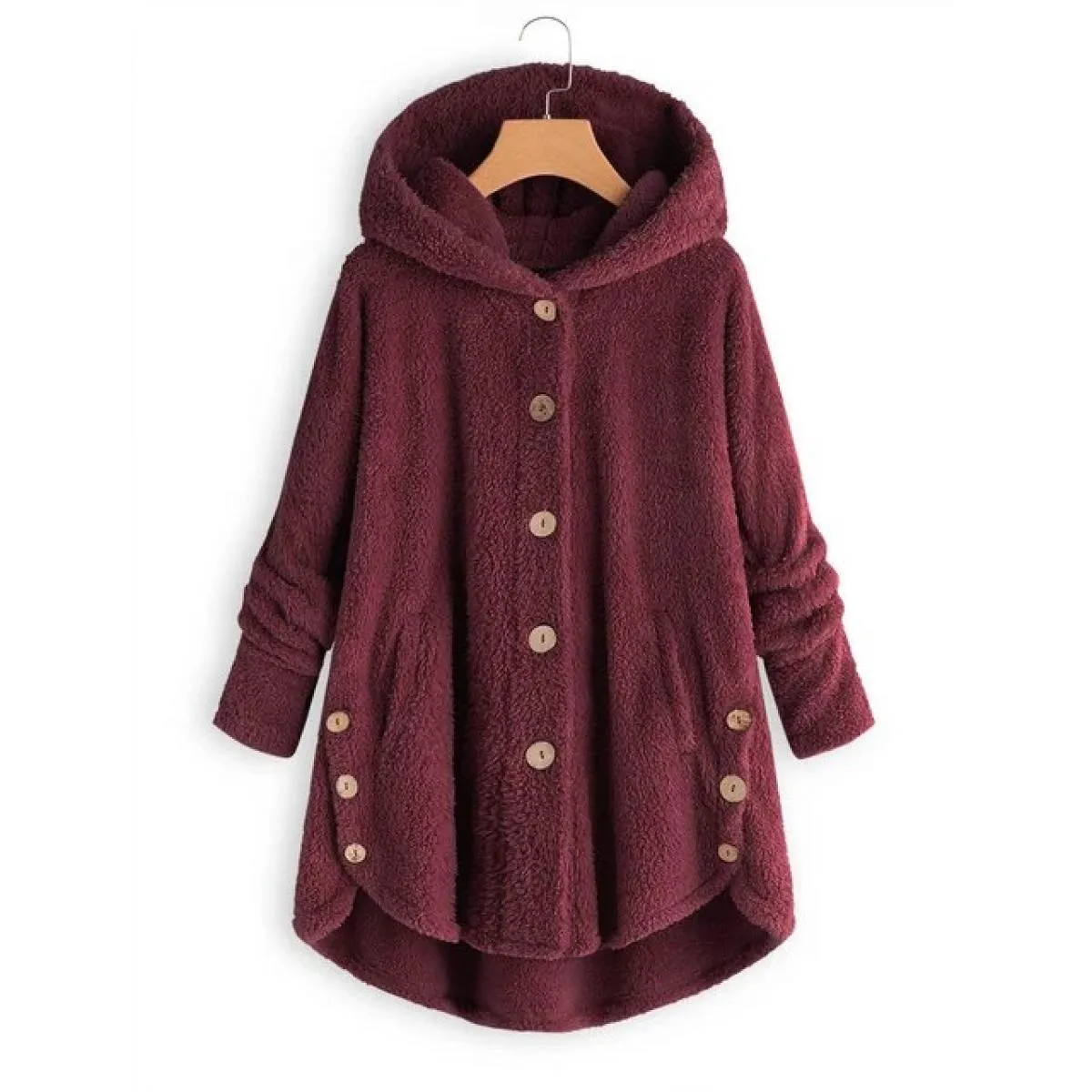 Cappotto con cappuccio per abbigliamento donna 2023 Autunno Inverno Cappotto donna Solido Moda Tuta sportiva nera Elegante femmi