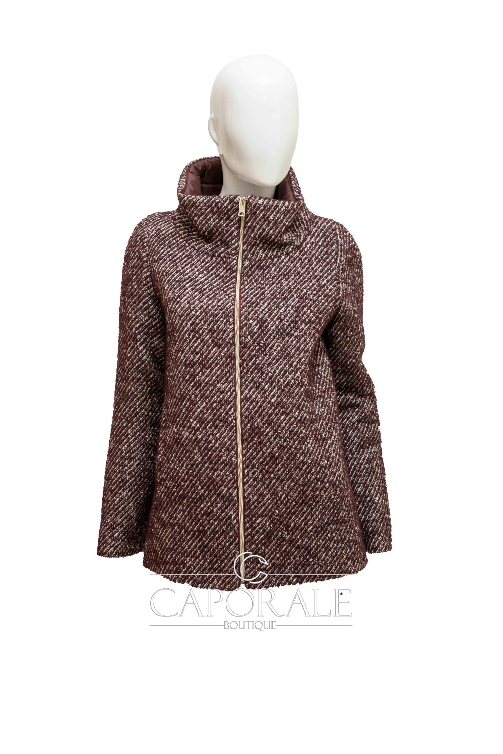 Cappotto donna Enrico Coveri C671 bordeaux