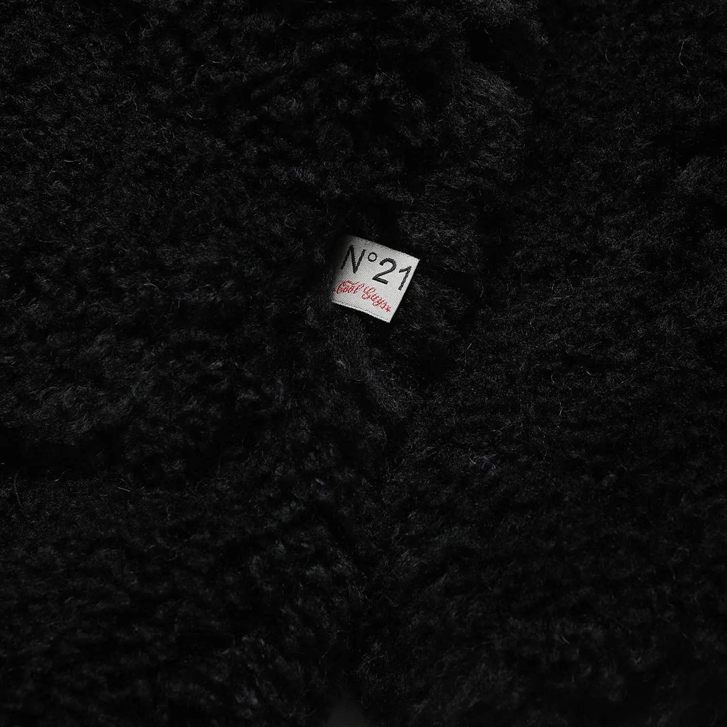 Cappotto Ecopelliccia N21 Nero Bambina Teenager