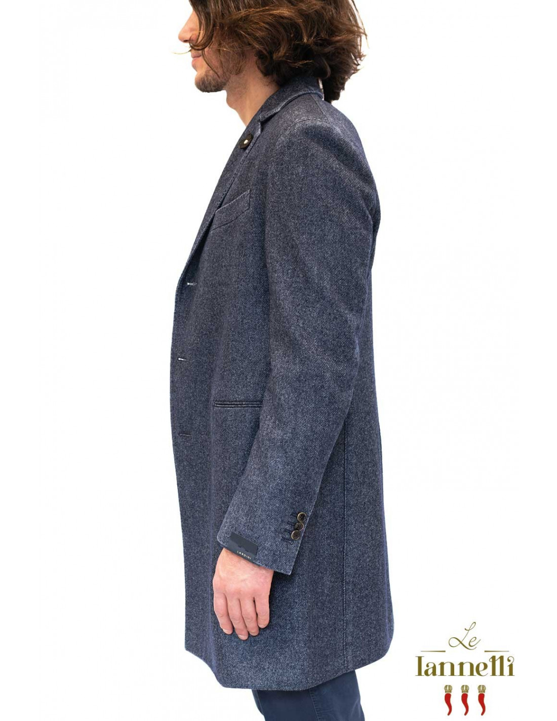 Cappotto Lardini Blu Jeans