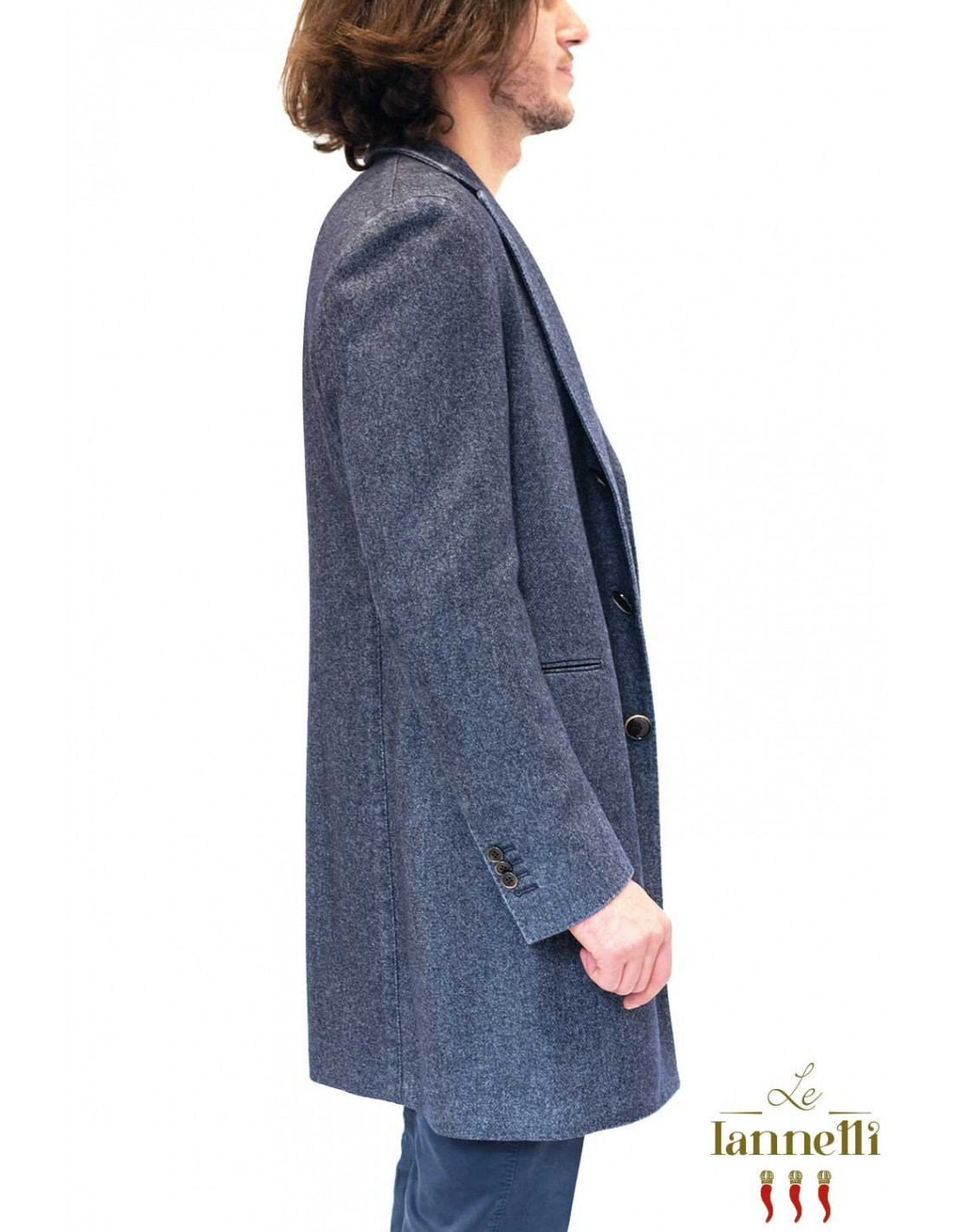 Cappotto Lardini Blu Jeans
