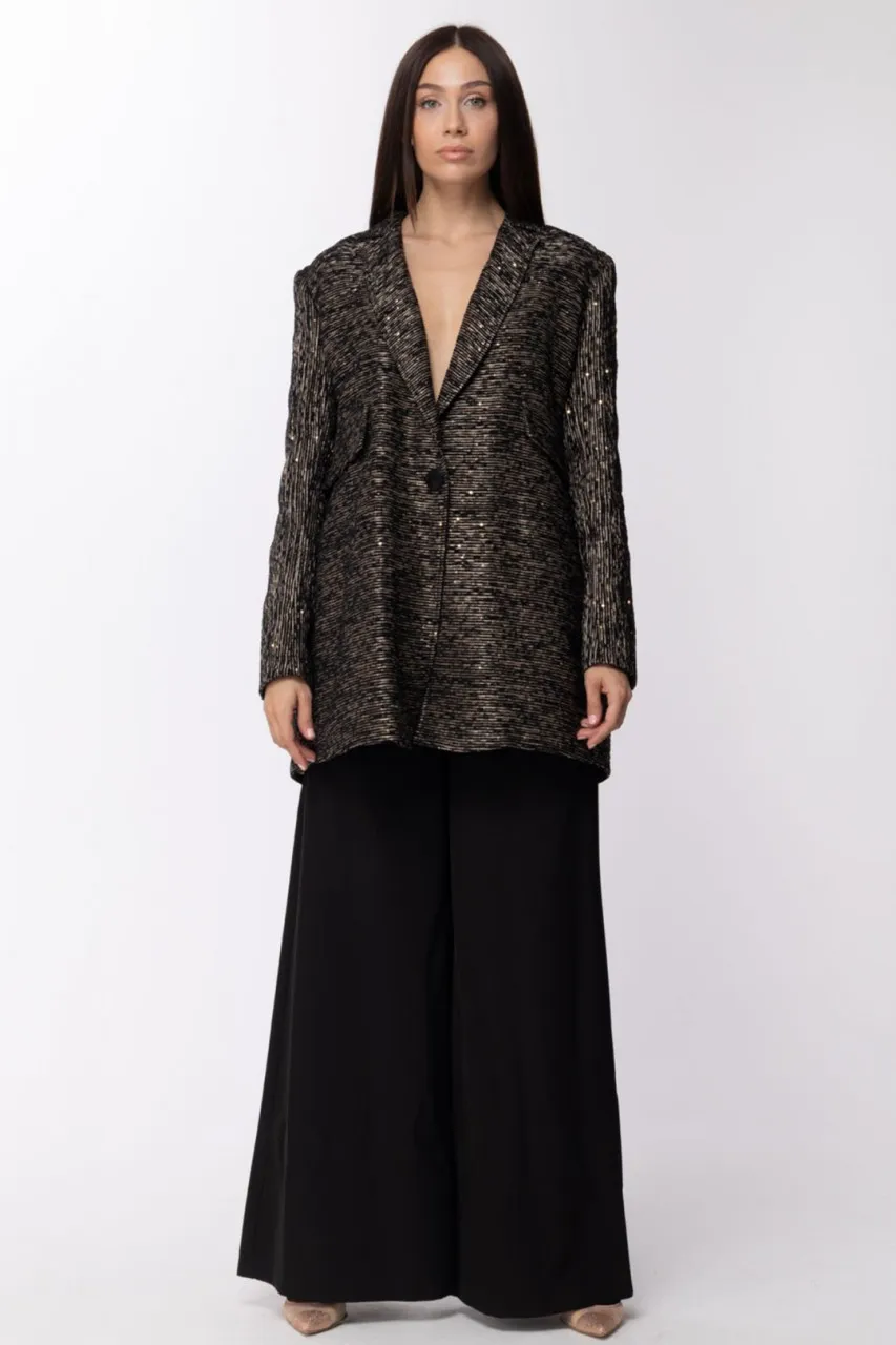 Cappotto paillettes e fili in lurex VAR UNICA