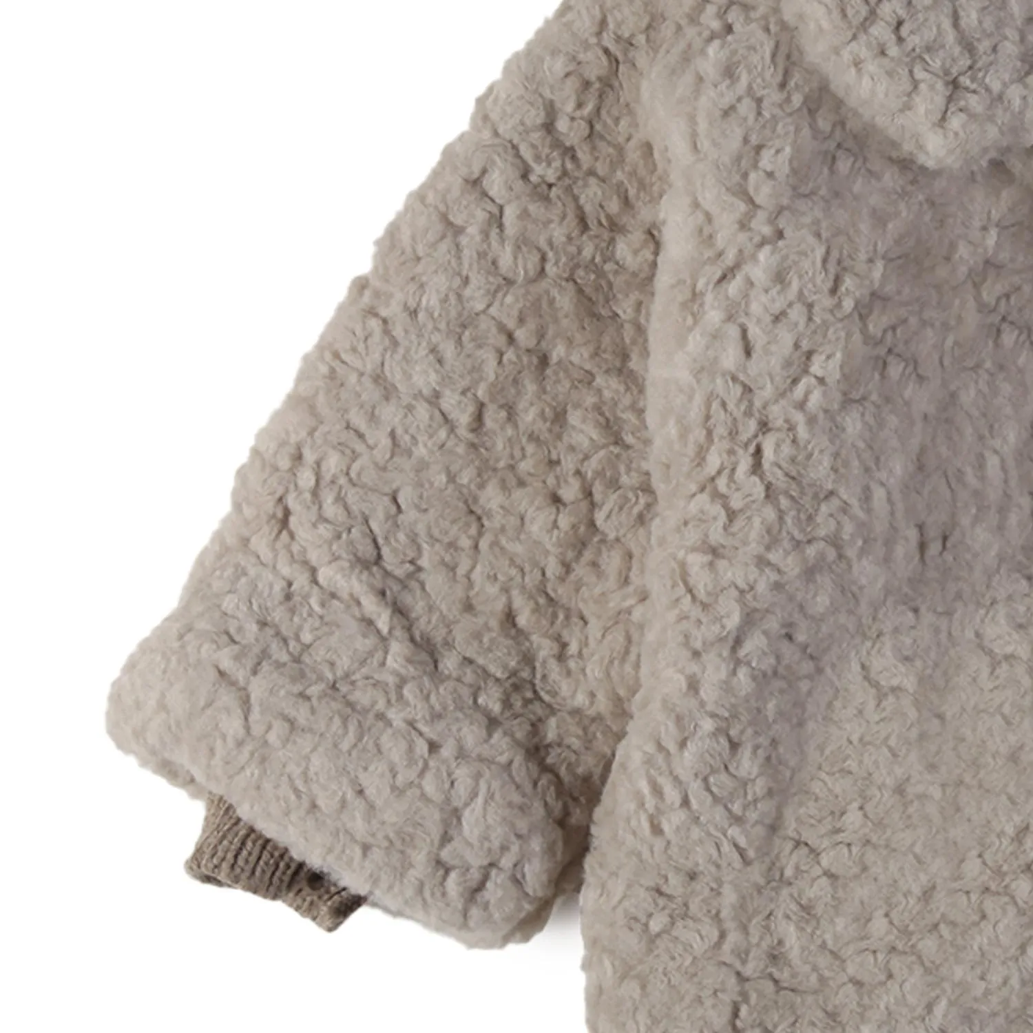 Cappotto Teddy Nuna Tortora Bimbo E Bimba