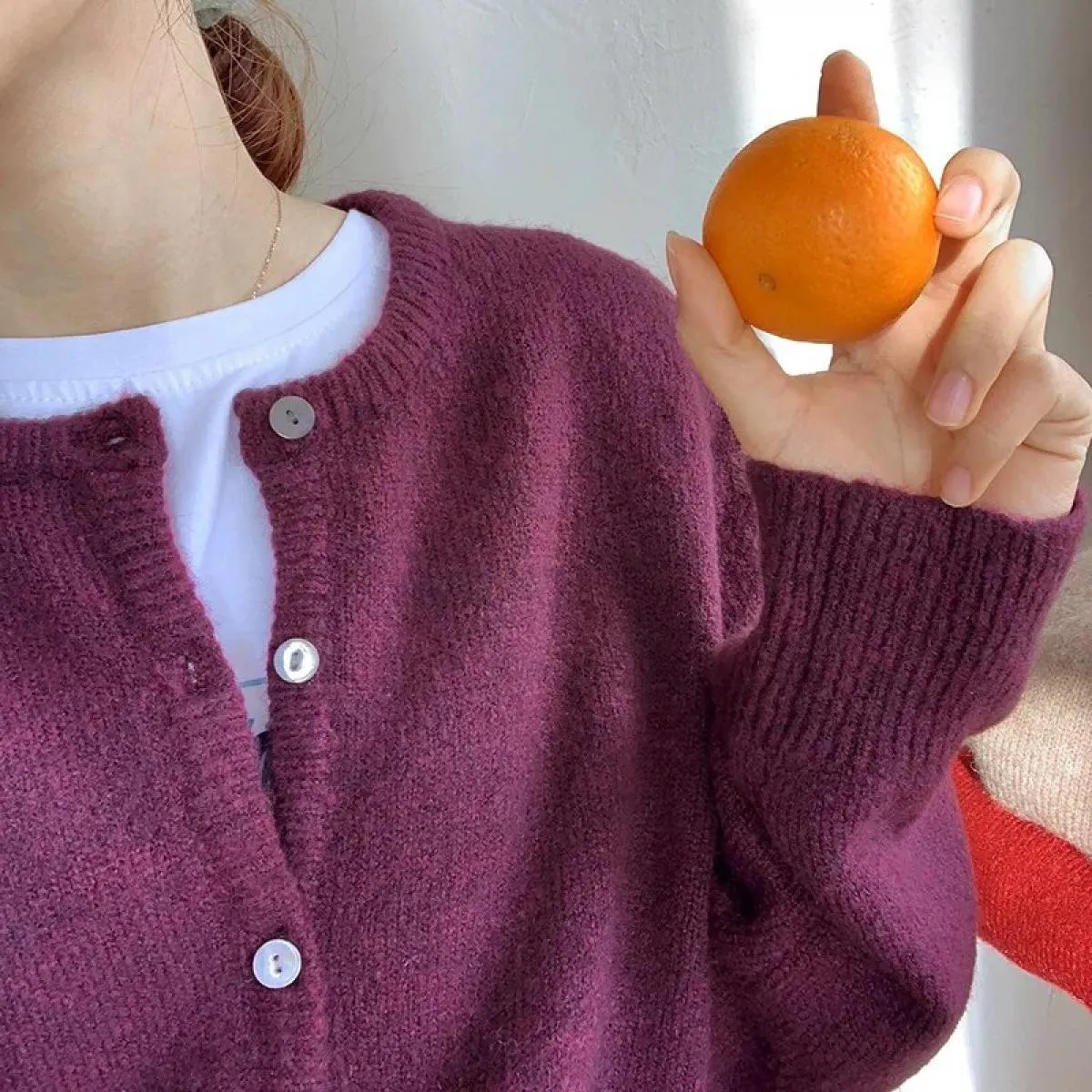 Cardigan Cappotto lavorato a maglia Donna Primavera Inverno Outfit Nuova giacca retrò a maniche lunghe in maglia Giacca esterna