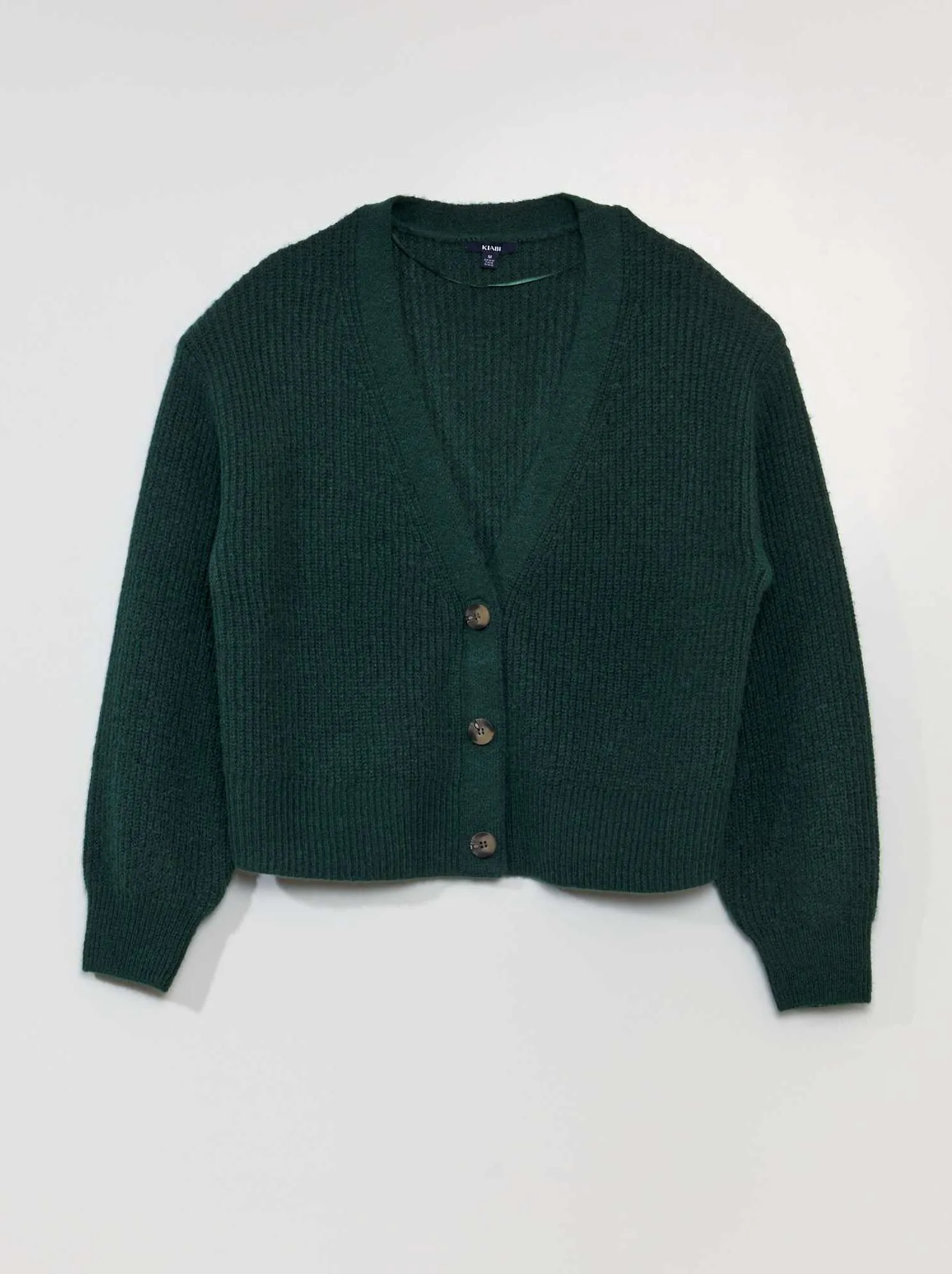 Cardigan in maglia con apertura magnetizzata - So Easy - Verde