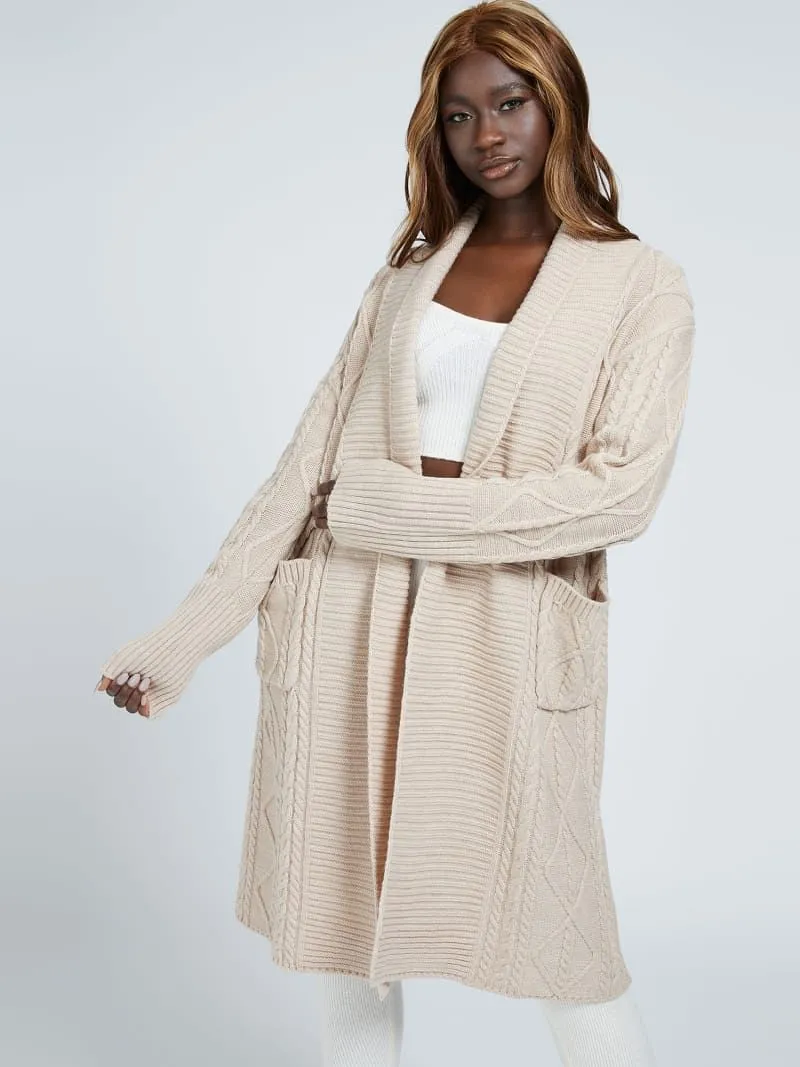 Cardigan misto lana guess