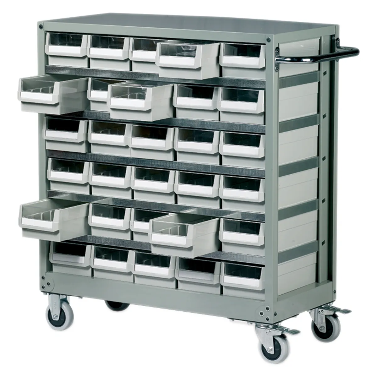 Cassettiera portaminuterie RS PRO, 30 cassetti , 880mm x 880mm x 400mm
