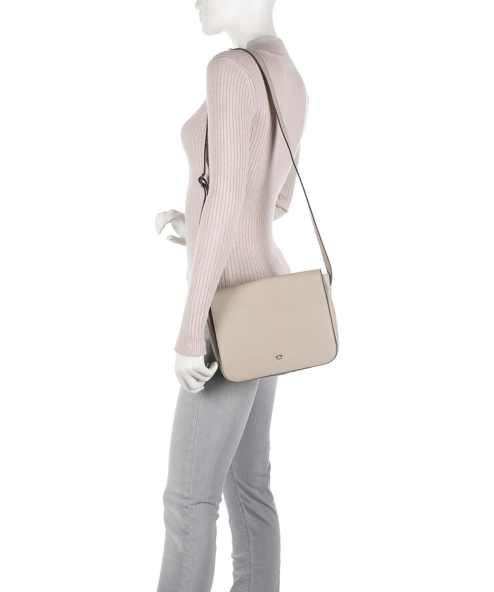  Castelijn & Beerens Babette Nappa Borsa a tracolla pelle di vacchetta finemente grana beige  