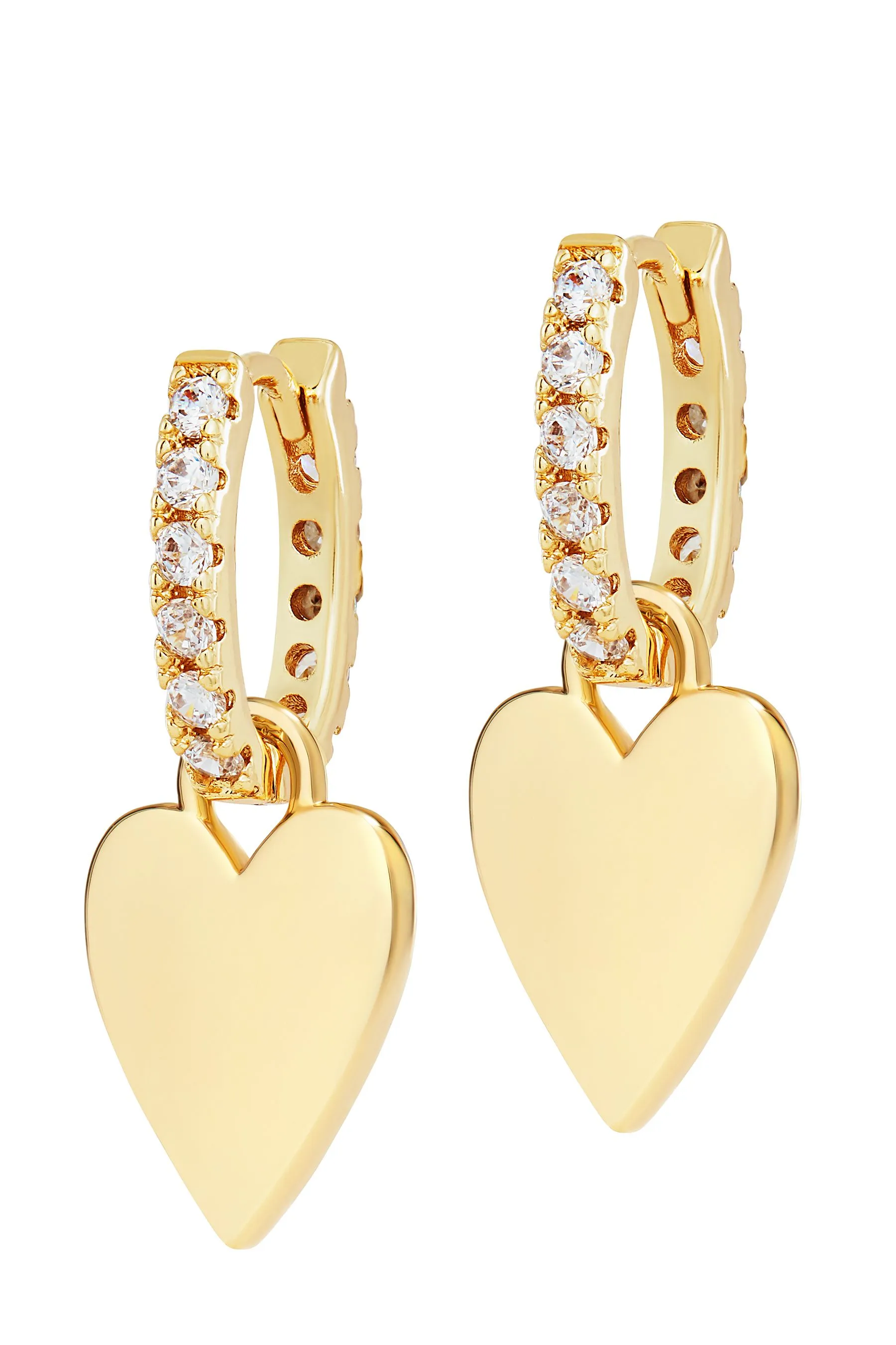Celeste Starre - Oro - Orecchini pendenti con scritta 
