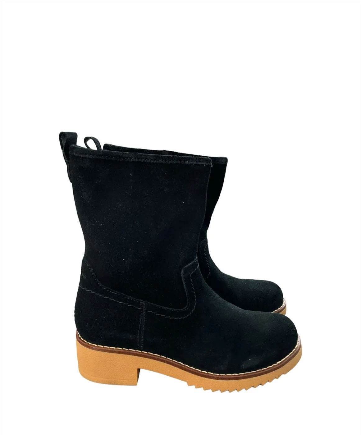 Clarks  ---------    ------------ scarpe stivaletto stivaletto camoscio eden mid nero