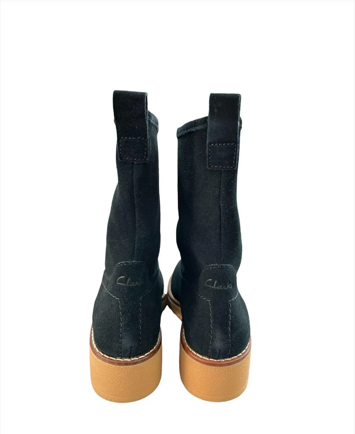 Clarks  ---------    ------------ scarpe stivaletto stivaletto camoscio eden mid nero