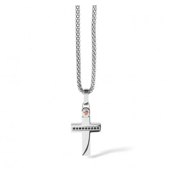 Collana Comete Gioielli Zip croce uomo UGL 521