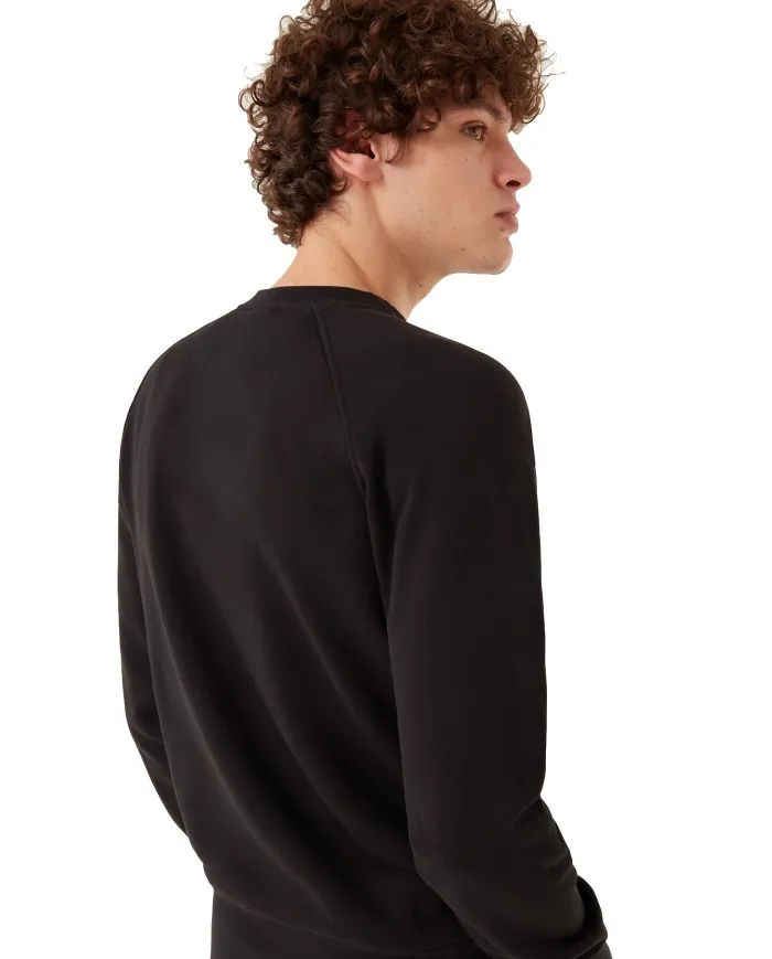 COLMAR Felpa Uomo 4460T 8WL A-ET in Lana Pile Girocollo 99 NERO