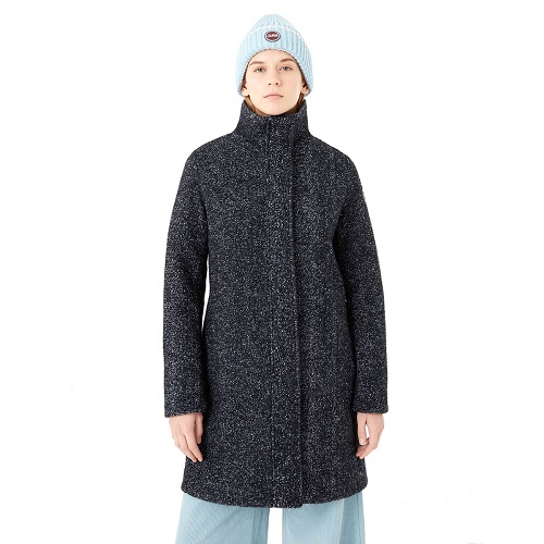 Colmar Originals cappotto in panno donna damier colore blu