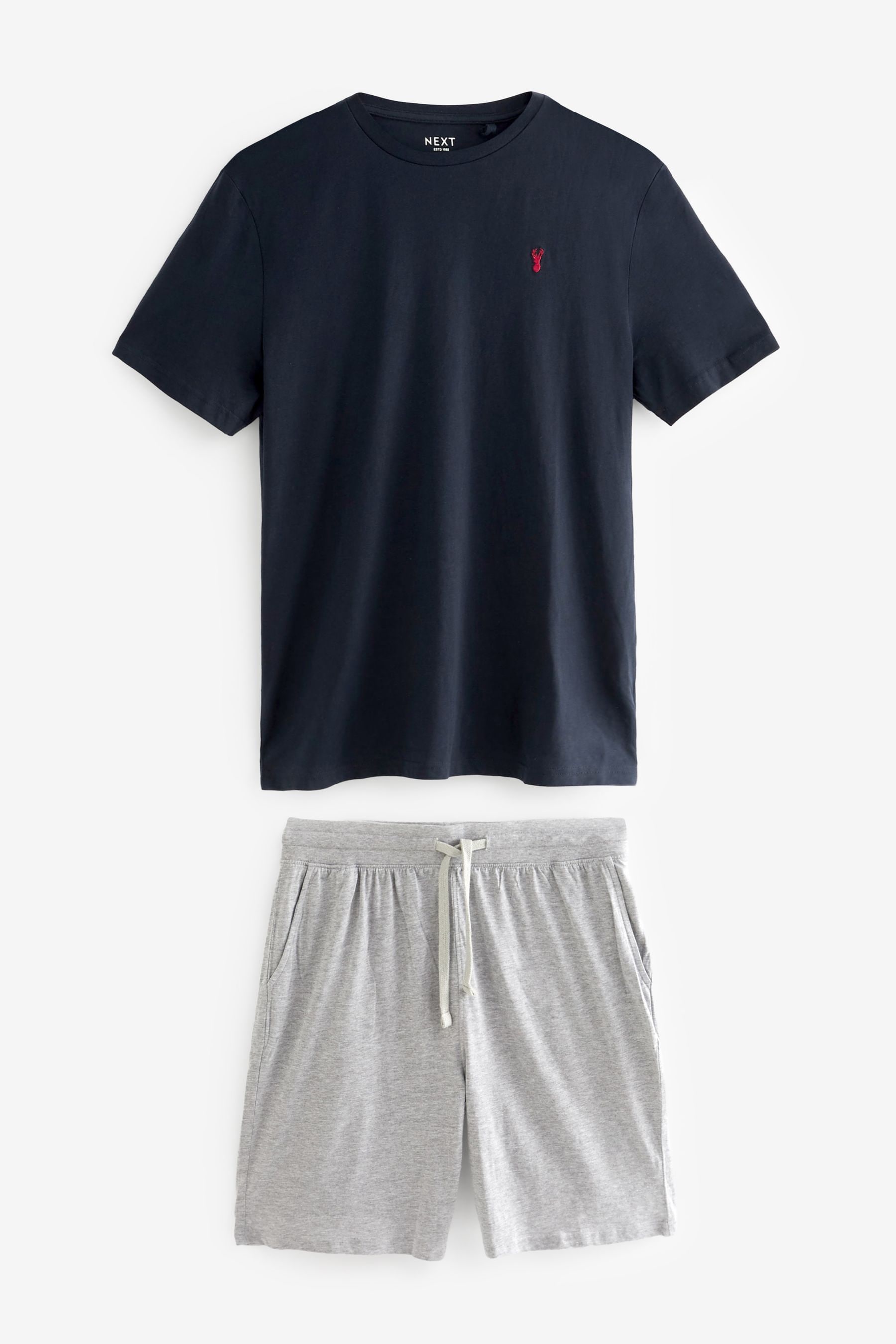 Completo pigiama con shorts in jersey