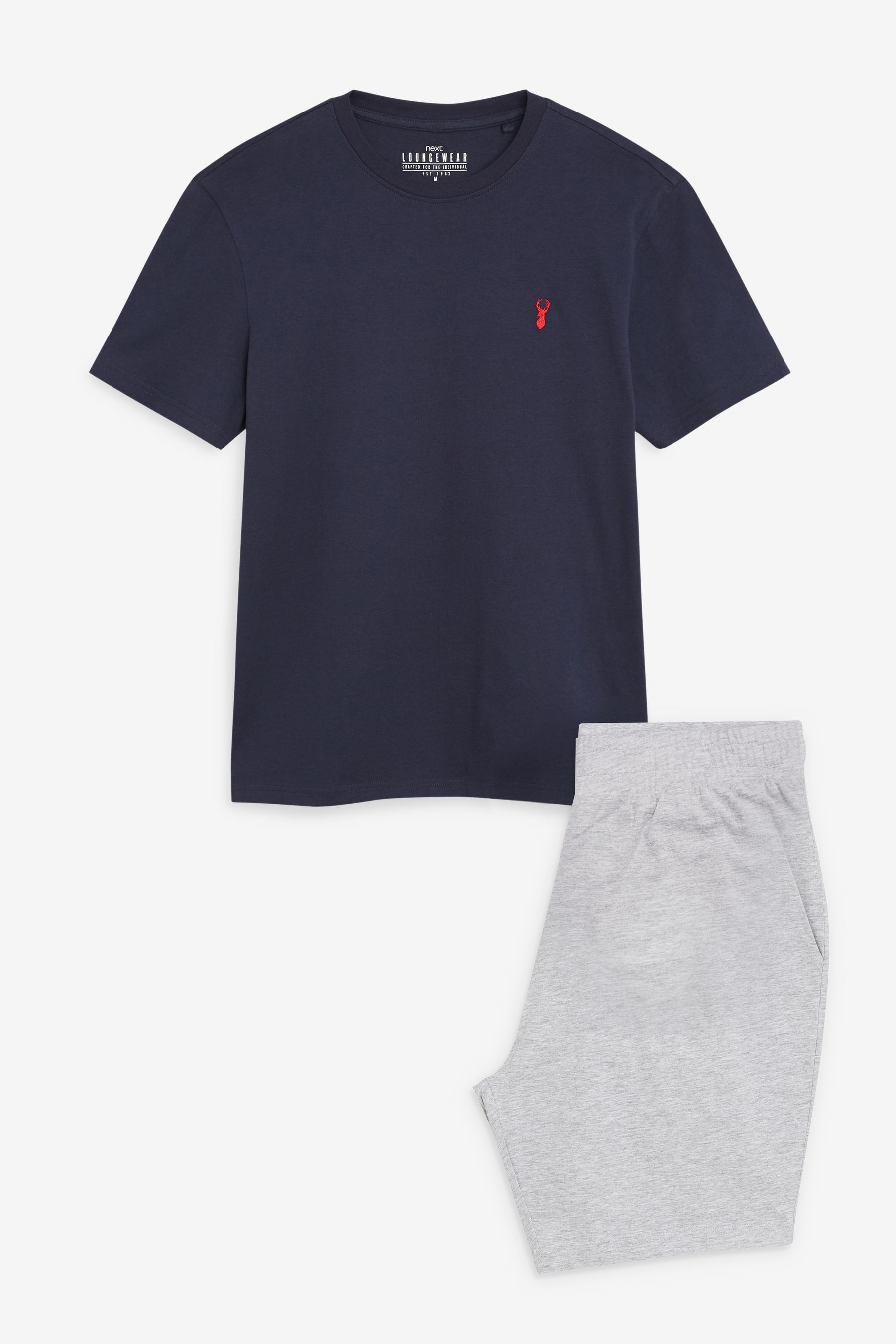 Completo pigiama con shorts in jersey