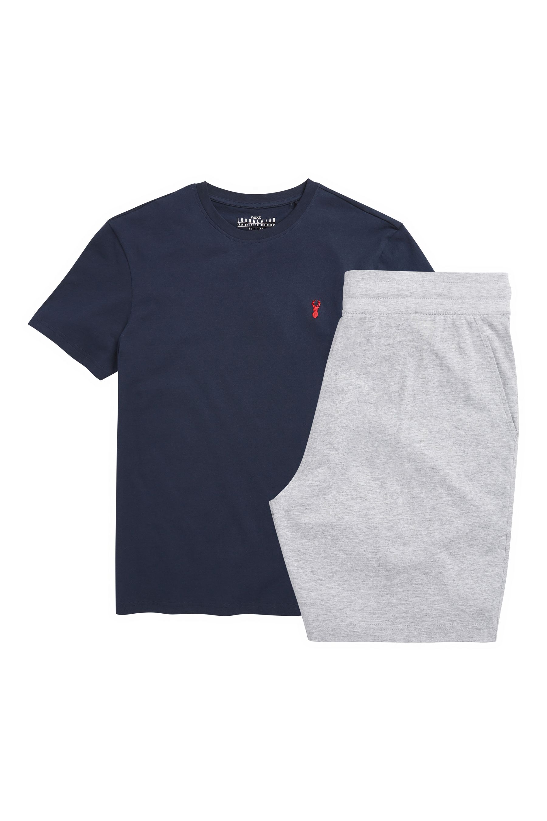 Completo pigiama con shorts in jersey