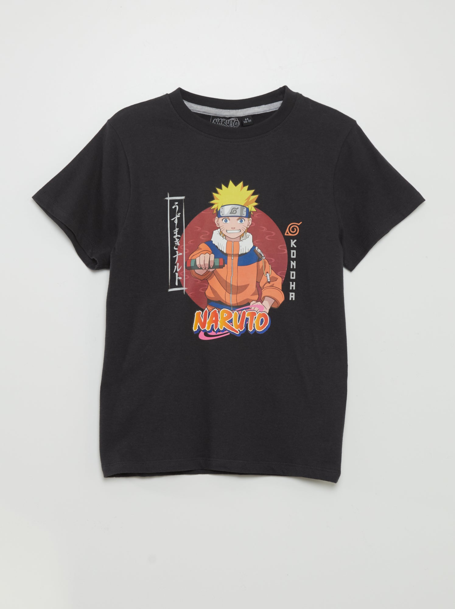 Completo pigiama corto 'Naruto' - 2 pezzi - NERO