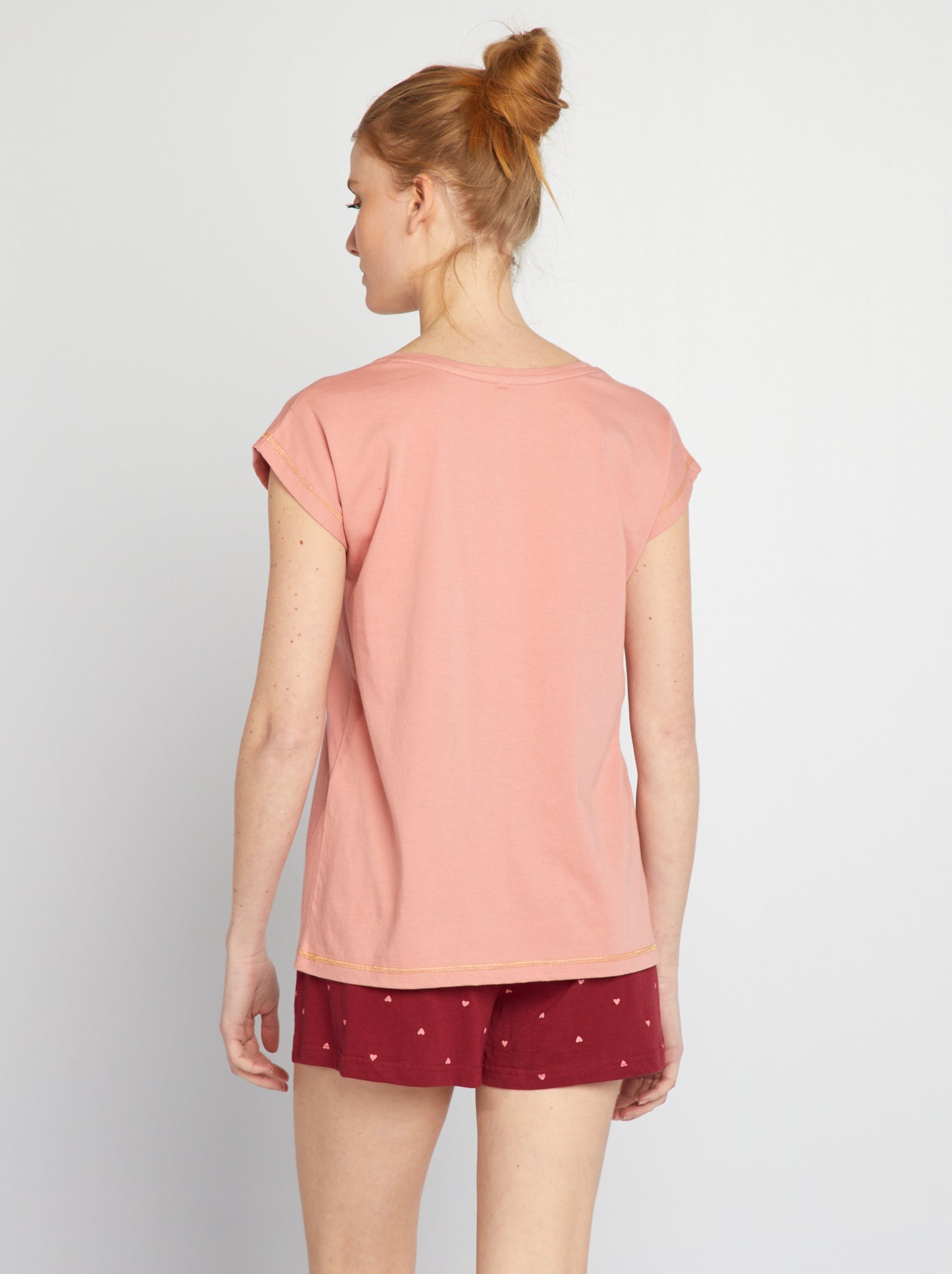 Completo pigiama Love - 2 pezzi - ROSA