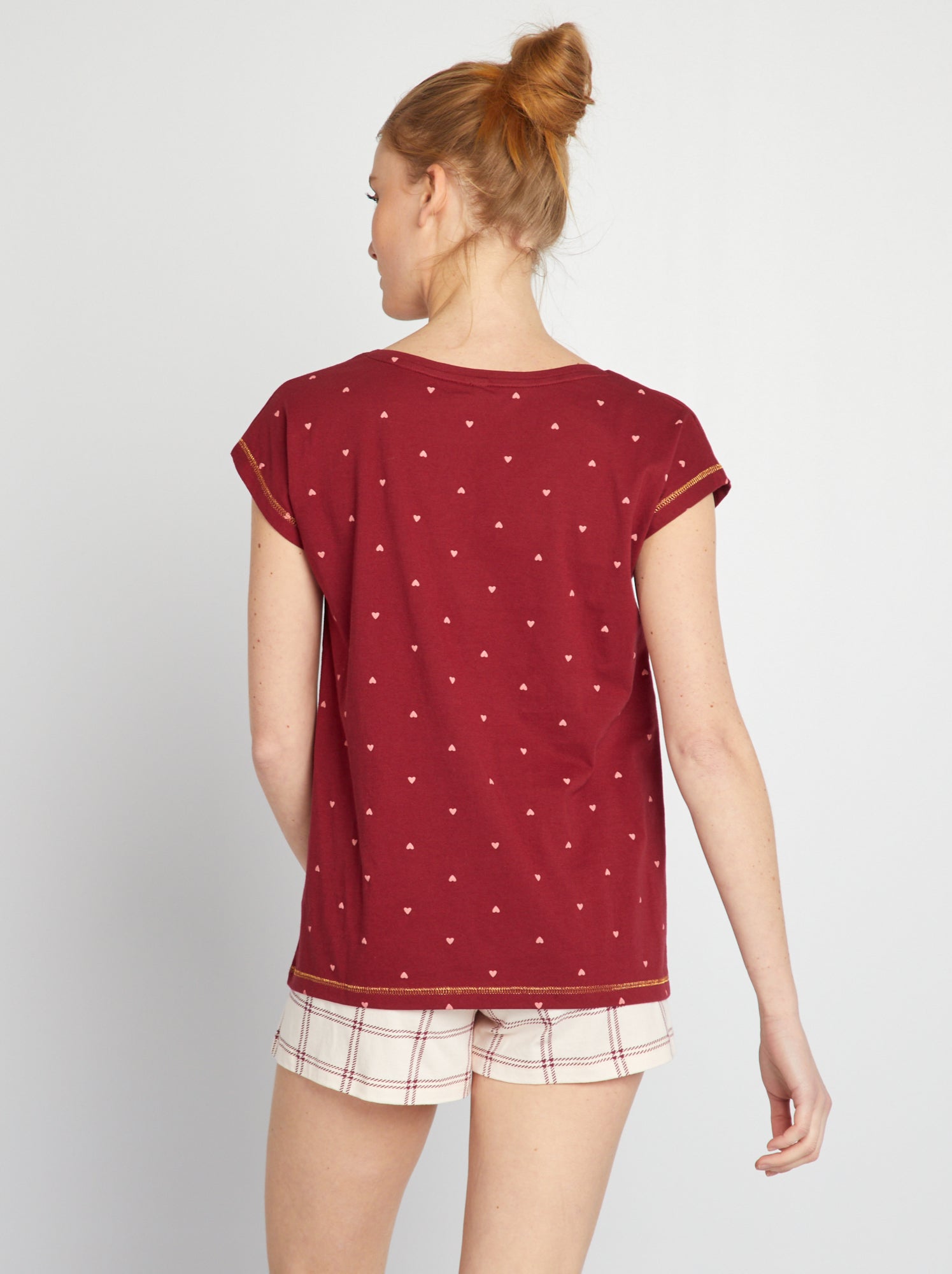 Completo pigiama Love - 2 pezzi - ROSSO
