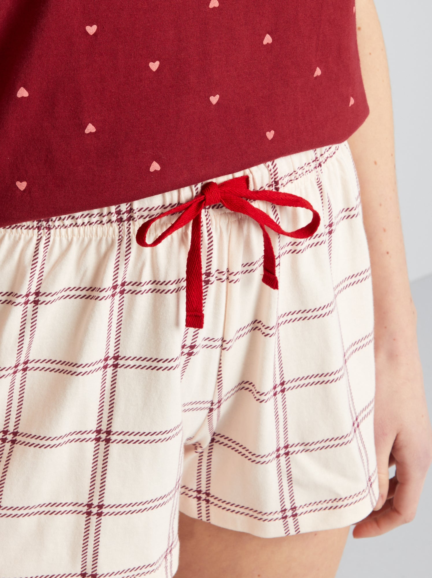 Completo pigiama Love - 2 pezzi - ROSSO