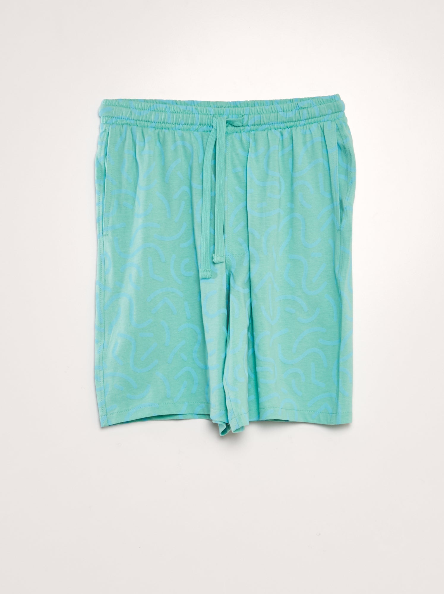 Completo pigiama t-shirt + shorts - 2 pezzi - VERDE