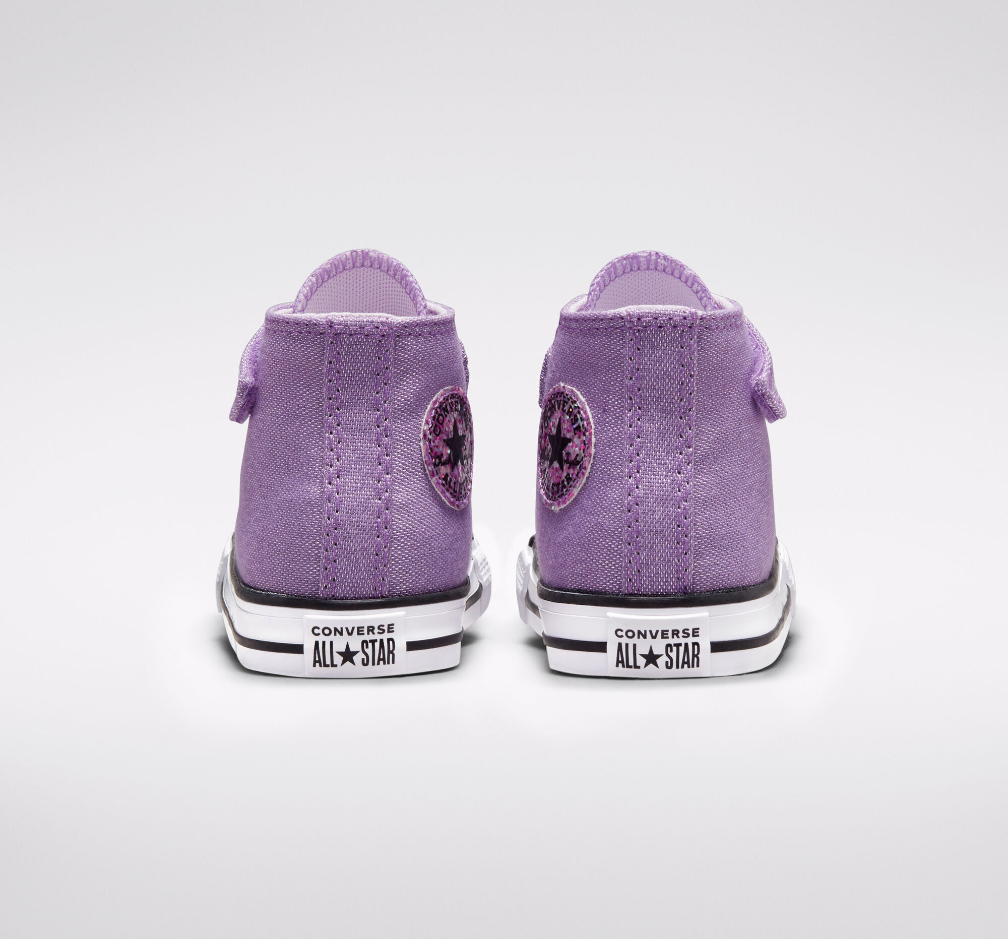Converse girls' high ankle shoe Chuck Taylor All Star Easy-On Glitter 772878C purple