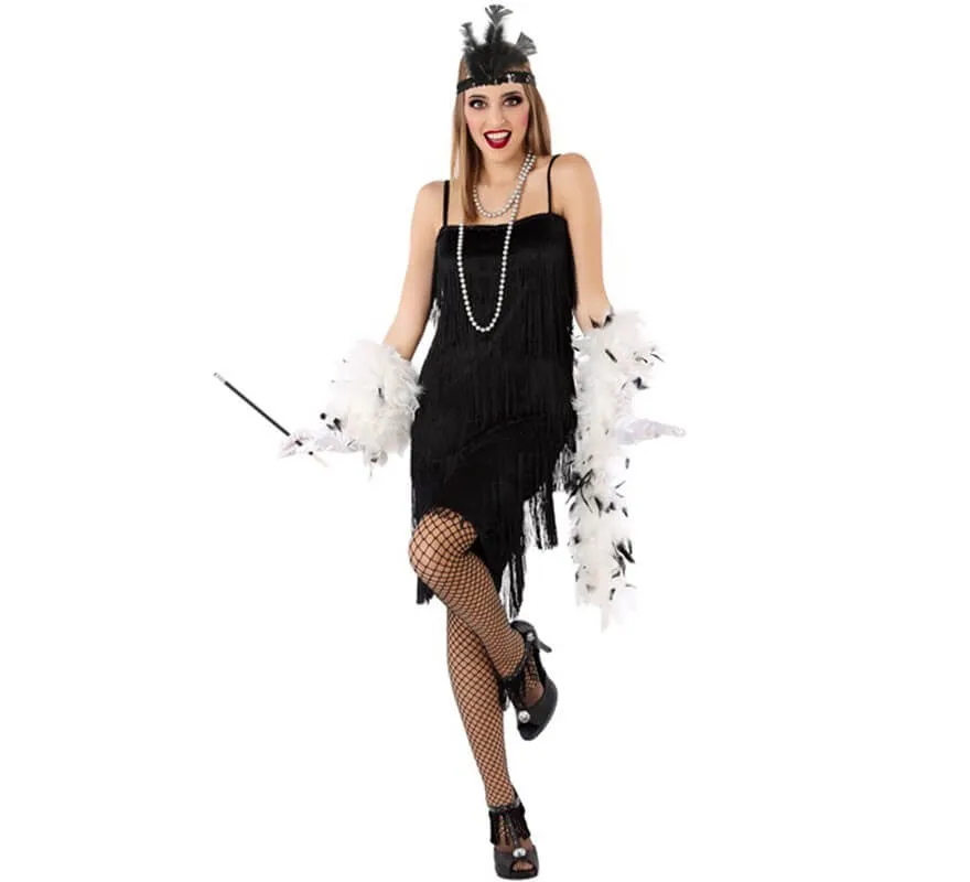 Costume da ballerina Charleston nero da donna