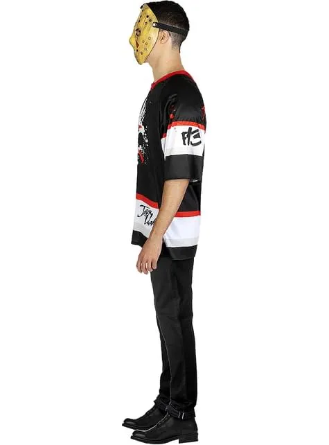 Costume Jason Venerdì 13 da hockey da uomo con machete