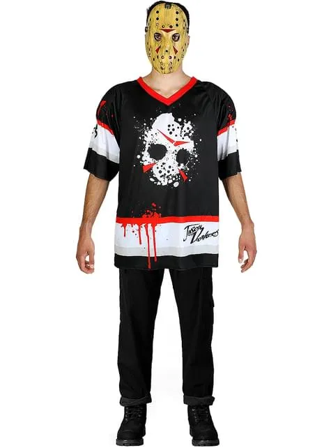 Costume Jason Venerdì 13 da hockey da uomo con machete