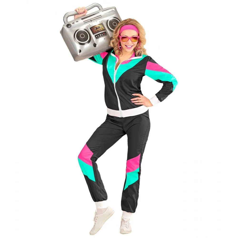 Costume Tuta Anni 80 Unisex per Feste a Tema, Taglia L, Adulto