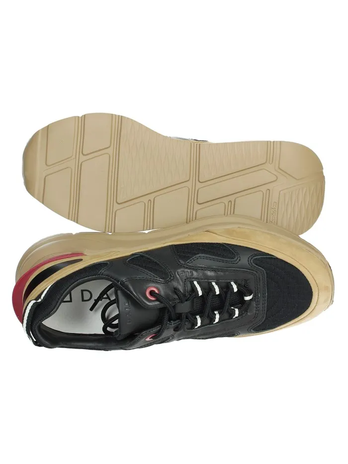 D.A.T.E.  SNEAKERS BASSA M391-FG-MT-EK NERO/BEIGE